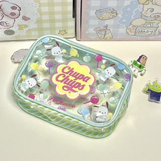 Sanrio pvc กระเป๋าเครื่องสําอาง กันน้ํา กระเป๋าถือ ถุงเก็บของ Melody Kuromi Pochacco ลายการ์ตูน