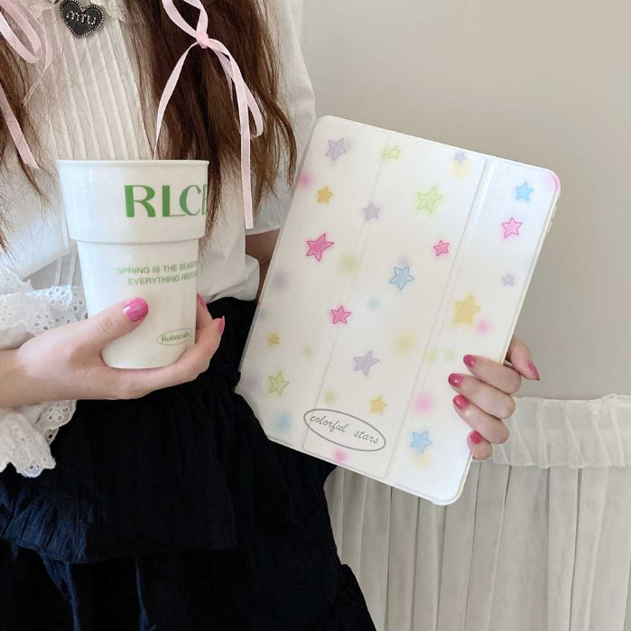 💫พร้อมส่ง💫เคสไอแพด อะคริลิค Gen9 10.2 Air5 ดาวหลากสี Gen10 Pro11 2024 เคสไอแพด ใส่ปากกาได Air4 Air6/7 Gen11 - รูปที่ 7