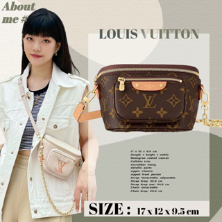 ✅หลุยส์วิตตอง✅ Louis Vuitton MINI BUMBAG กระเป๋าถือ LV New Arrival กระเป๋าคาดเอวสุภาพสตรี