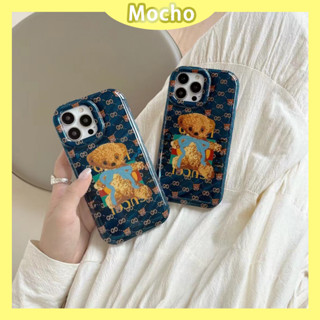 💕พร้อมส่ง💕iPhone 14 13 12 11 Pro Max เคส for เคสไอโฟน11 เรียบง่าย บางเบาพกพาง่าย การ์ตูน หมี แฟชั่น  กันกระแทก Case