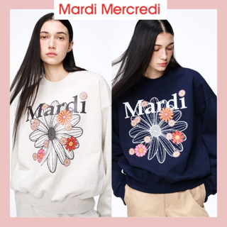 🌸 🇰🇷 Mardi Mercredi SWEATSHIRT FLOWERMARDI BLOSSOM  4 Color  -พรีออเดอร์ - Preorderoppa