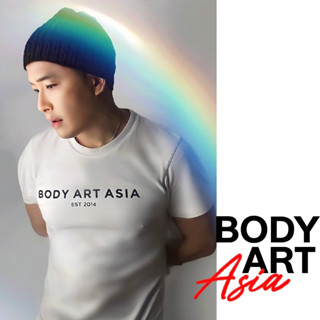 เสื้อยืด Body Art Asia สีขาวคอกลม Ultra Light Cotton(เบา) 100% Cotton No.32