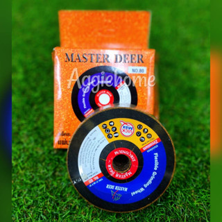 MASTER DEER ใบเจียร 4 " รุ่น NO.80 (สีทอง) สำหรับ สแตนเลส ( 10+1 ใบ / กล่อง) เบอร์ 80 แผ่นเจียร ใบเจียร์