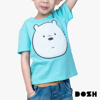 DOSH KIDS UNISEX T-SHIRTS WE BARE BEARS เสื้อยืดเด็กคอกลม แขนสั้น เด็กชาย-เด็กหญิง DBBBT5035-GR