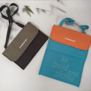 กระเป๋า​สตาร์​บัคส์แท้  ของแท้ ของใหม่ จาก shop กระเป๋า Starbucks Folded Crossbody Bag สะพายข้างได้ ใส่ipad ได้