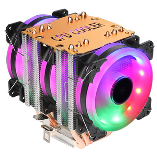 หม้อน้ำเดสก์ท็อปคอมพิวเตอร์กดลงพัดลมซีพียู 1155 1151 1150 am…