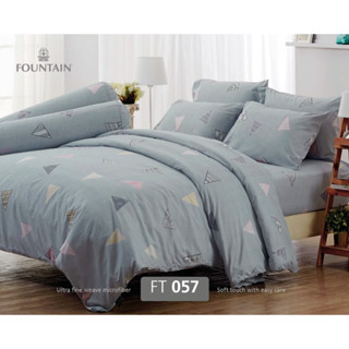 FOUNTAIN ชุดเครื่องนอนผ้าปู+นวม ขนาด 3.5 ฟุต (ลาย) FT057