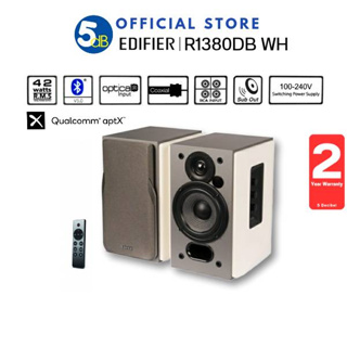 EDIFIER R1380DB (WHITE) Multimedia Speaker 2.0 ch. ลำโพงบูลทูธ  รับประกันศูนย์ไทย 2ปี