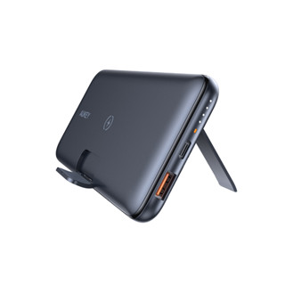 AUKEY PB-WL02 Basix Pro Wireless 10000mAh Portable Charger with Foldable Stand, 18W Power Delivery &amp; Quick Charge 3.0 (Black) (CEP-001077)