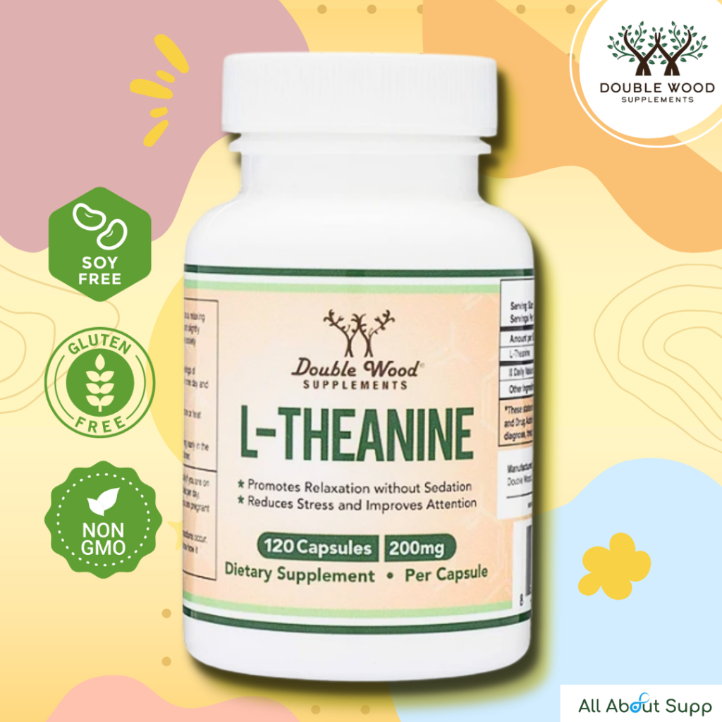 L-Theanine by DoubleWood ?ลดความวิตกกังวล ลดความความเครียด ช่วยให้โฟกัส มีสมาธิมากยิ่งขึ้น?