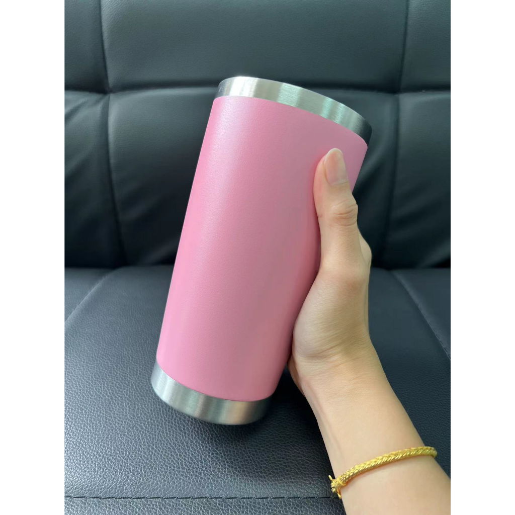 แก้วเยติสีพื้น ขนาด20ออนซ์ แก้วเก็บความร้อน/เย็นได้ ผิวด้าน ตัดขอบเงินน่าใช้ เลือกสีได้ แก้วสีพื้น ส่งออกทุกวัน จาก กทม. ราคา ถูกที่สุด ดีลบีเคเค แกลเลอรีภาพที่ 2