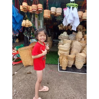 ตะกร้าสาน ตะกร้าเก็บใบชา กระบุงใส่ของ ตระกร้า แบก ตระกร้าไม้ ตะกร้าใส่ผัก ตะกร้าไม้ไผ่สาน ตระกร้าชาวดอย