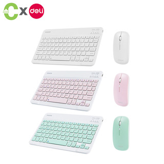 HOMEC ชุดคีบอร์ดเมาส์ไร้สาย  ชุดคีบอร์ด คีย์บอร์ดBluetooth พร้อมเมาส์ไร้สาย คีย์บอร์ด usb Wireless keyboard mouse 3สี