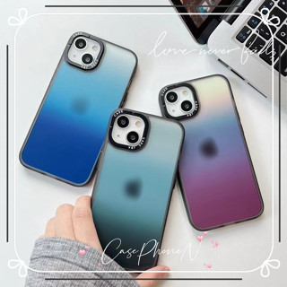 เคสไอโฟน iphone 11 14 Pro Max โปร่งใส ไล่ระดับ ขอบเต็ม ป้องกันการตก เคส iphone 12 13 Pro Case for iPhone