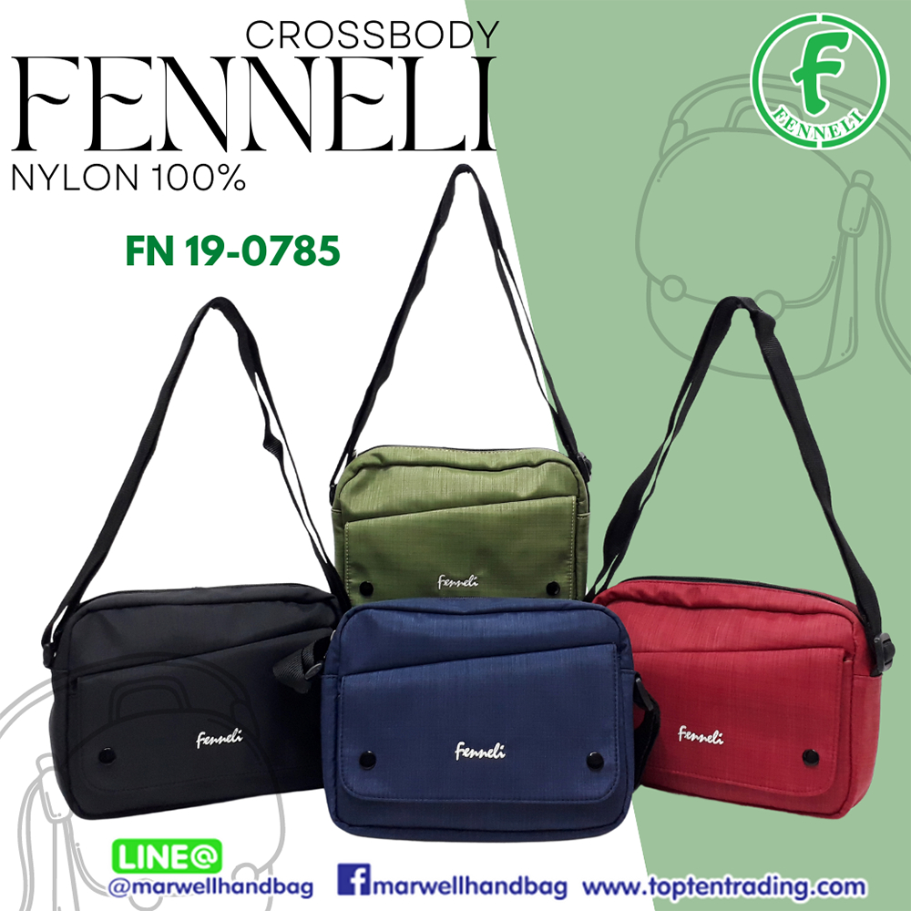 Fenneli(เฟนเนลี่)กระเป๋าสะพายข้างทรงนอน รุ่น FN 19-0785