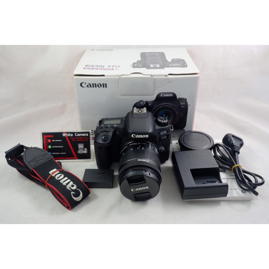 Canon 77D  + เลนส์ 18-55 IS STM มือสอง