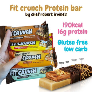 ลอทใหม่พร้อมส่ง Fit crunch gluten free protein bar (USA) by chef by chef robert irvines