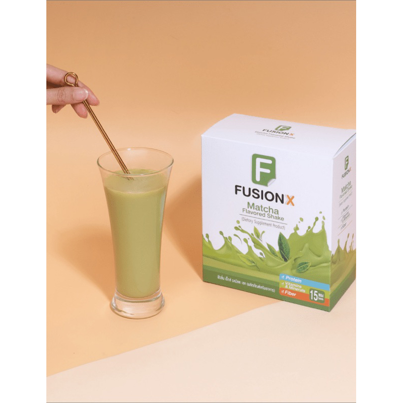 Fusion X Matcha Flavored Shake✅ส่งฟรี #ฟิวชัน#โปรตีน#เวย์โปรตีน#อาหารเสริมลดน้ำหนัก