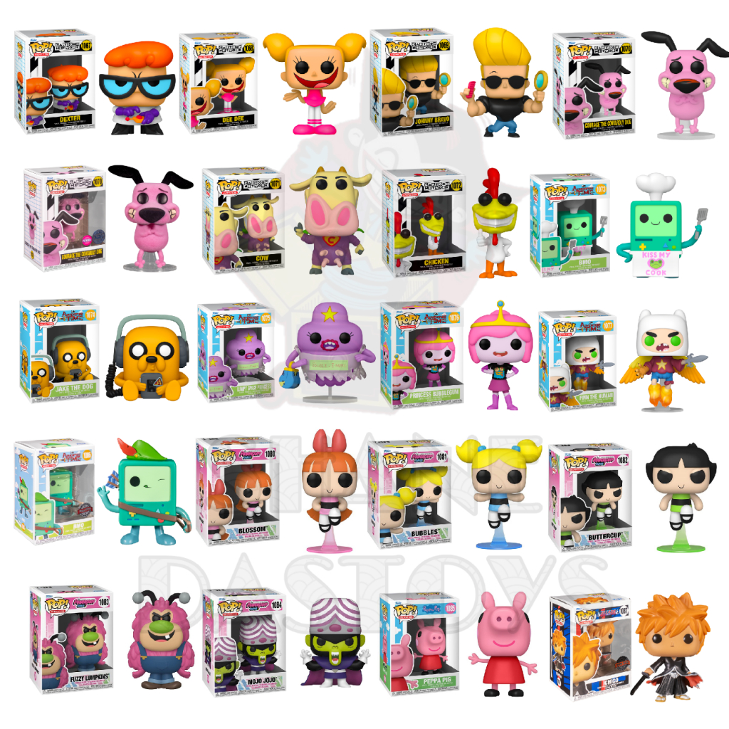 {PRE-ORDER} Funko Pop! ANIMATION : Cartoon Network : Johnny Bravo, Dexter Cow Chicken, Adventure Time, Powerpuff Girls