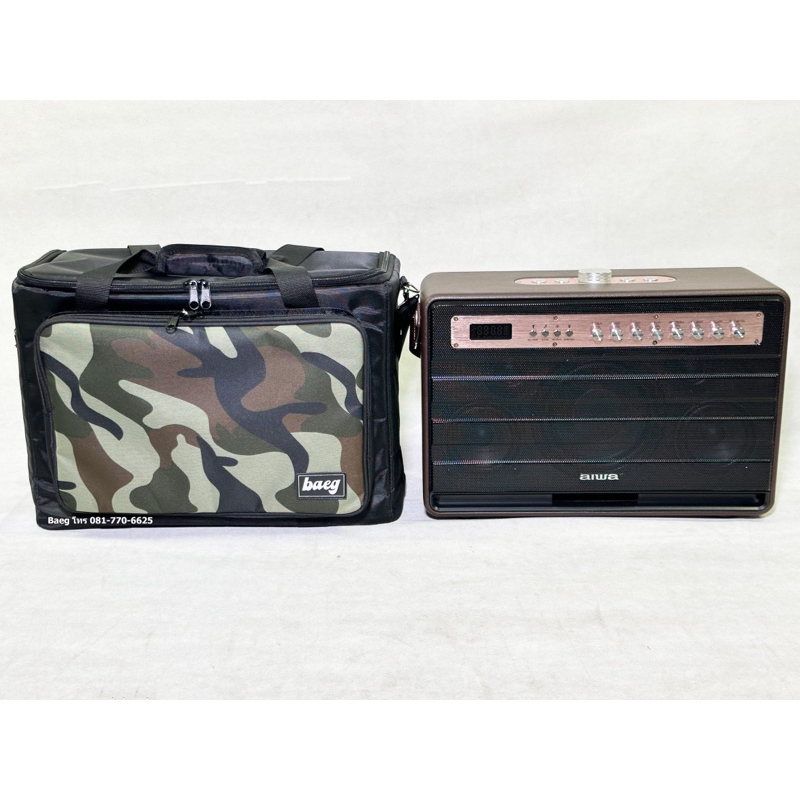 กระเป๋าลำโพง Aiwa Mi-X450 Enigma Bluetooth [แบบผ้า] สีดำลายพราง (baeg)