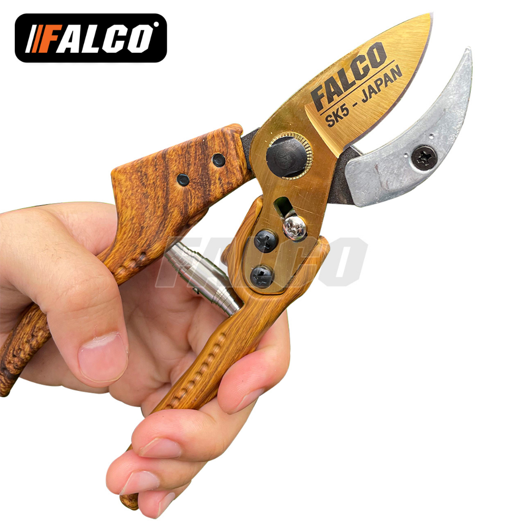 Falco กรรไกรตัดกิ่งลายไม้ SK5-JAPAN กรรไกรตัดกิ่ง กรรไกรแต่งกิ่ง 8 นิ้ว กรรไกรตัดแต่งกิ่งไม้ กันไกรตัดกิ่งไม้ Falco SK5 - รูปที่ 4