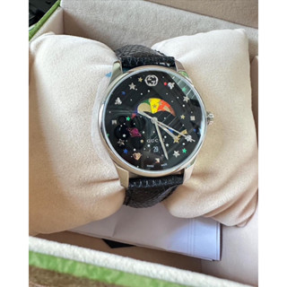 🦋สินค้าพร้อมส่ง🦋  New💛 Gucci Moonphase Watch 36mm. หน้าปัดสวยน่ารักมาก หายากจ้า (ราคาเต็ม5-6หมื่น)