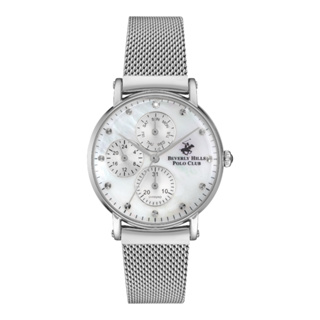 Beverly Hills Polo BP3252X.320 นาฬิกาข้อมือผู้หญิง Chronograph สายสแตนเลส Silver