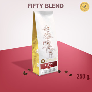 Fifty Fifty Blend [Medium Roast] เมล็ดกาแฟ กาแฟเบลนด์ คั่วกลาง ชงร้อน ชงเย็น [ 250 g. ] kokoro coffee กาแฟ พรีเมียม