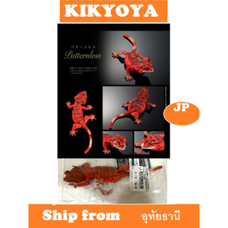 กาชาปองตุ๊กแกตาหนาม Gashapon Bandai Premium Ikimono Encyclopedia Advanced Crested Gecko โมเดลสัตว์ ตัวแดง JP NEW