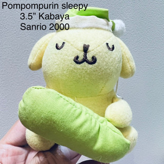 #ตุ๊กตา #ปอมปอมปุริน หลับ #Pompompurin Sleepy #ขนาด3.5” #งานสะสม #สภาพสมบูรณ์ #งาน #Sanrio #ปี2000 #หายาก #Kabaya