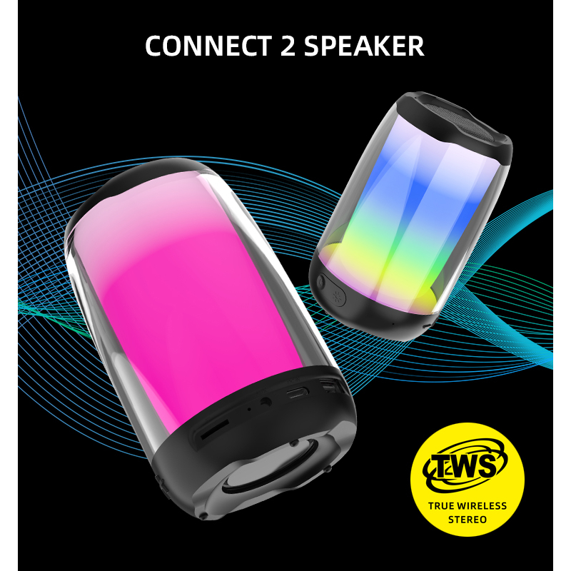 พร้อมส่ง ลำโพงคอมพิวเตอร์ Speaker ลำโพงคอมพิวเตอร์ตั้งโต๊ะ LED  ลำโพงคอมรองรับการเชื่อมต่อแบบมีสาย + Bluetooth ลำโพง USB - รูปที่ 3