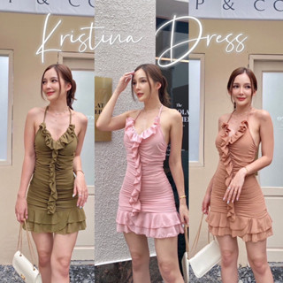 Kristina Dress มินิเดรสชีฟอง สายคล้องคอ