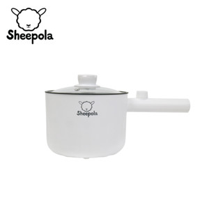 Sheepola หม้ออเนกประสงค์ สีขาว รุ่นSP-MT2215T ผัด ตุ๋น ต้ม นึ่ง หม้อชาบู หม้อมินิมอล หม้อสุกี้ หม้อต้มมาม่า ทำอาหาร