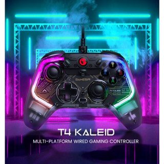 Gamesir T4 Kaleid เกมแพดควบคุมเกม แบบใช้สาย พร้อมเอฟเฟคฮอลล์ สําหรับ Nintendo Switch Windows PC Steam Android TV Box