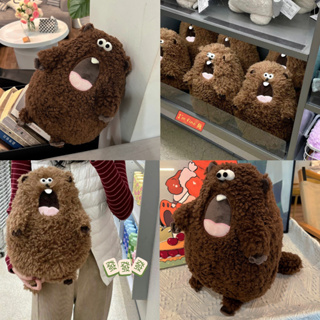 พร้อมส่ง🍑 ตุ๊กตา Groundhog กราวด์ฮอก  ตุ๊กตาตลก น้องน่ารัก กอดถนัดมือ cute doll ของขวัญ กรีดร้อง ตุ๊กตาน่ารัก