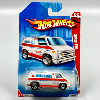 Hotwheels | Super Van Ambulance สเกล 1:64