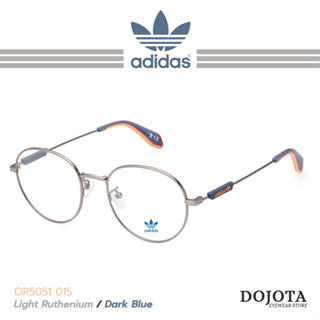 กรอบแว่นตา Adidas Original รุ่น OR5051-F-015 สีเทาเมทัล (light ruthenium) ทรงหยดน้ำ แบรนด์ลิขสิทธิ์แท้