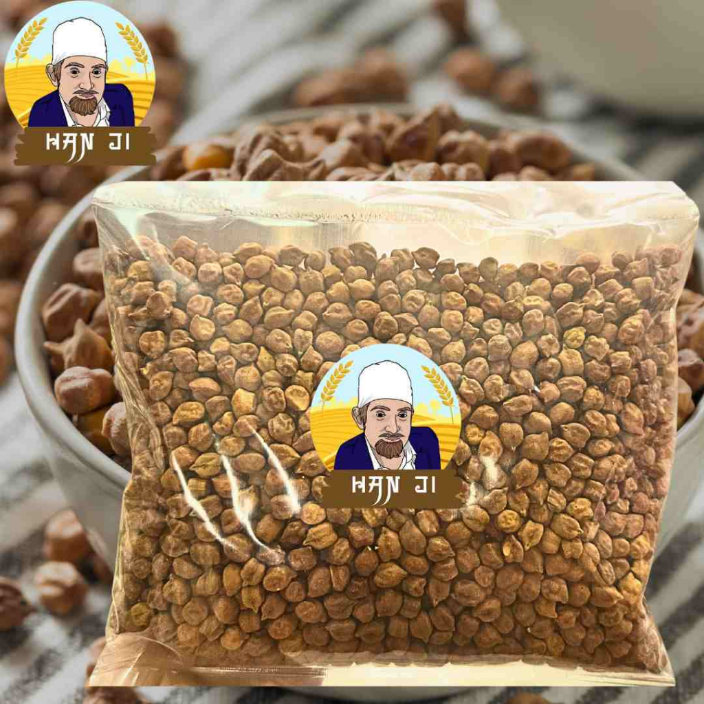 Hanji brown chickpea ถั่วลูกไก่ดำ Kala Chana 500 กรัม