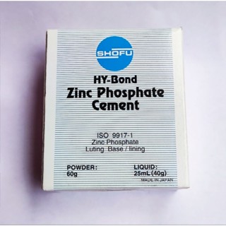 SHOFU HY-BOND Zinc Phosphate Cement (powder 60g+liquid25ml)exp05/2025