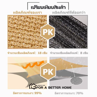 (ผ้าสแลนทุกขนาด แถมเชือก 5m 1เส้น)เมตร แผ่นตาข่ายกันสาด ผ้าใบกันฝน ผ้าใบกันแดด ใช้วัสดุ hdpe อัตราการแรเงา 95% กันสาดมีใ