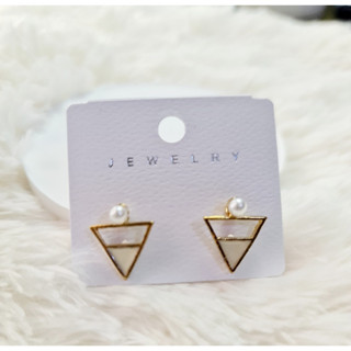 ต่างหู ตุ้มหูแฟชั่น น่ารัก มินิมอล เกาหลี - Earrings - Korean Look/ Minimal Style