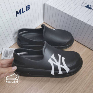 ของแท้ MLB Chunky Bouncer Clog Sandal NY แตะสีดำ logo NY 🖤🖤