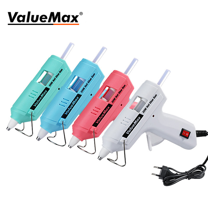 ValueMax (ฟรี20กาวแท่ง) เกรดอุตสาหกรรมสำหรับงานหนักปืนยิงกาวก่อนทำความร้อนเร็วเครื่องมือซ่อม DIY ปืนยิงกาวกาวร้อนละลาย