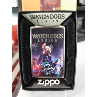 ZIPPO 207  UBISOFT WATCH DOGS LEGION  STREET CHROME  COLOR IMAGE   สีเงินผิวโครเมี่ยมลายแบบสกรีน ผลิตปี2020 ของใหม่