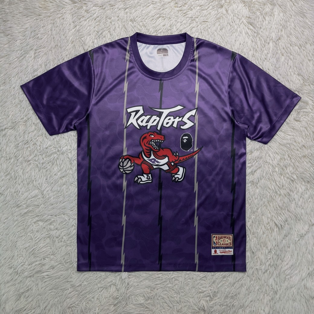 เสื้อแขนสั้นผ้าพิมพ์ B.A.P.E RAPTORS (มีไซซ์ใหญ่)