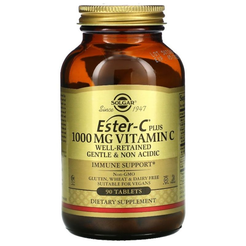 (พร้อมส่ง) Solgar Ester-C Plus Vitamin C 1,000 mg ขนาด 90 และ 180 Tablets