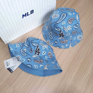 พร้อมส่ง MLB Paisely Bucket Hat หมวกปีก ลายขนนก