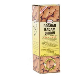 รายละเอียดสินค้า Roghan Badam Shirin น้ำมันอัลมอนด์​บริสุทธิ์​ 100ml(50ml.+50ml.=100ml) (Hamdard) น้ำมันอัลมอนด์บริสุทธิ