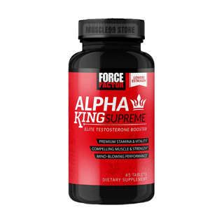 💊Force Factor Alpha King Supreme, Elite Testosterone Booster(45 Tablets) เพิ่มฮอร์โมน เพิ่มแรงปั๊มกล้าม ซัพพอร์ตเซ็กส์