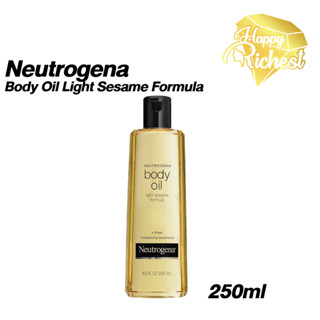 ⚡️Sale⚡️แท้100%⚡️Neutrogena Body Oil Light Sesame Formula ปริมาณ 250ml. บอดี้ออยล์บำรุงผิว สูตรเข้มข้น